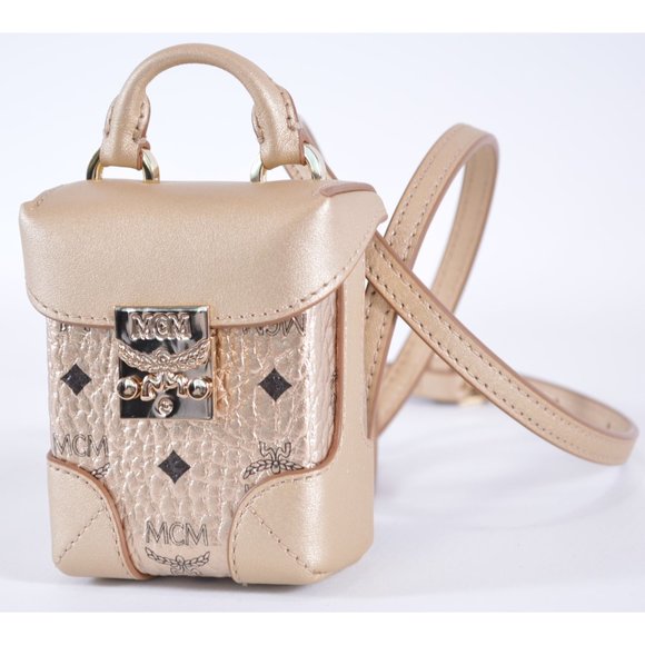 MCM Visetos Canvas Mini Crossbody Waist Charm Bag - Picture 1 of 12